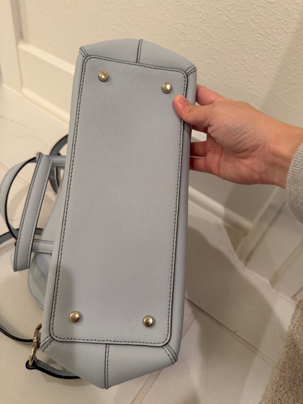 Kate Spade New York Cedar Street Maise Satchel Pale Blue - Picture 7 of 8